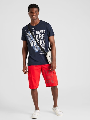 Tricou de la CAMP DAVID pe albastru