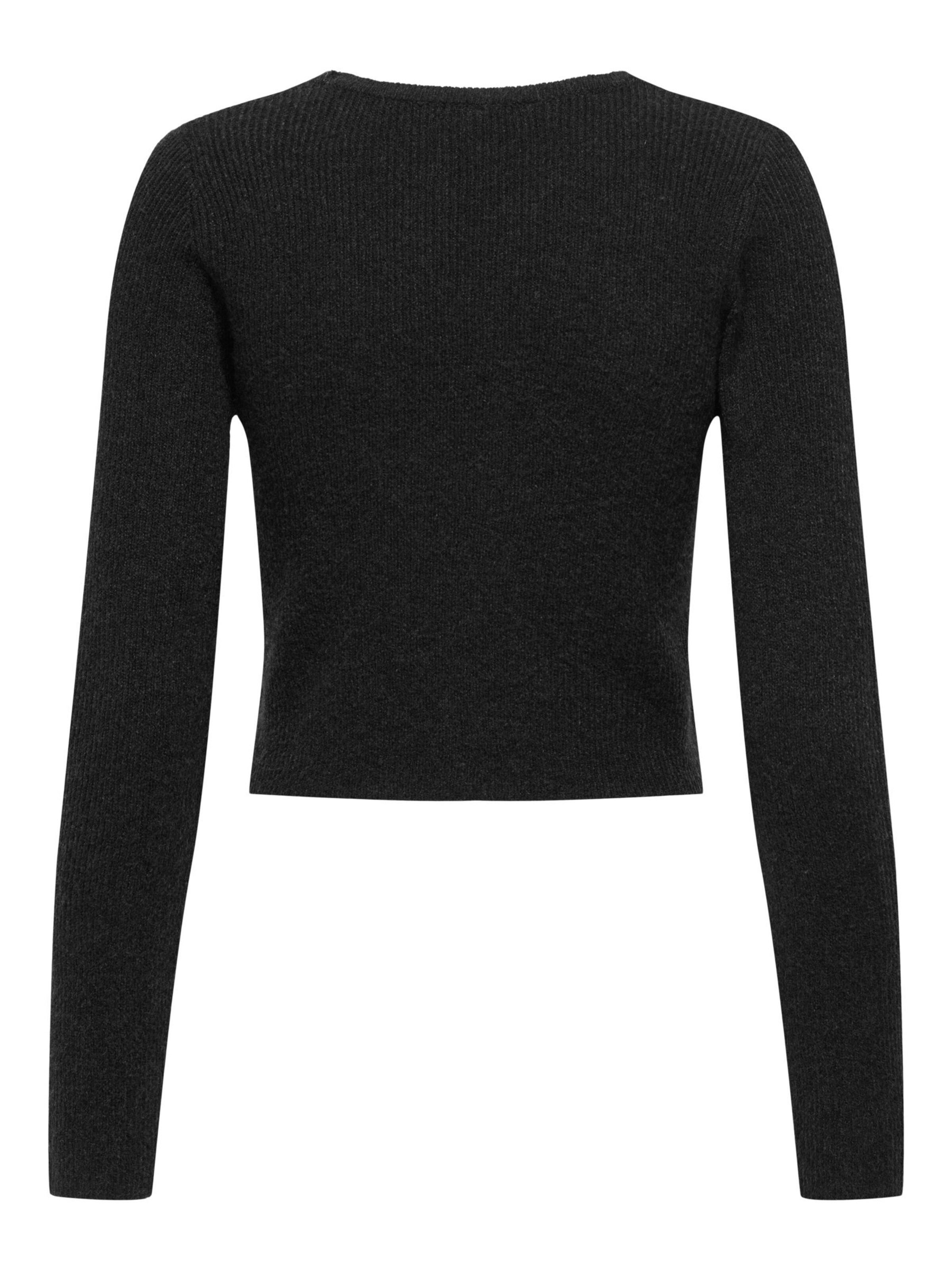 ONLY Gebreid vest 'ONLRica' in Zwart