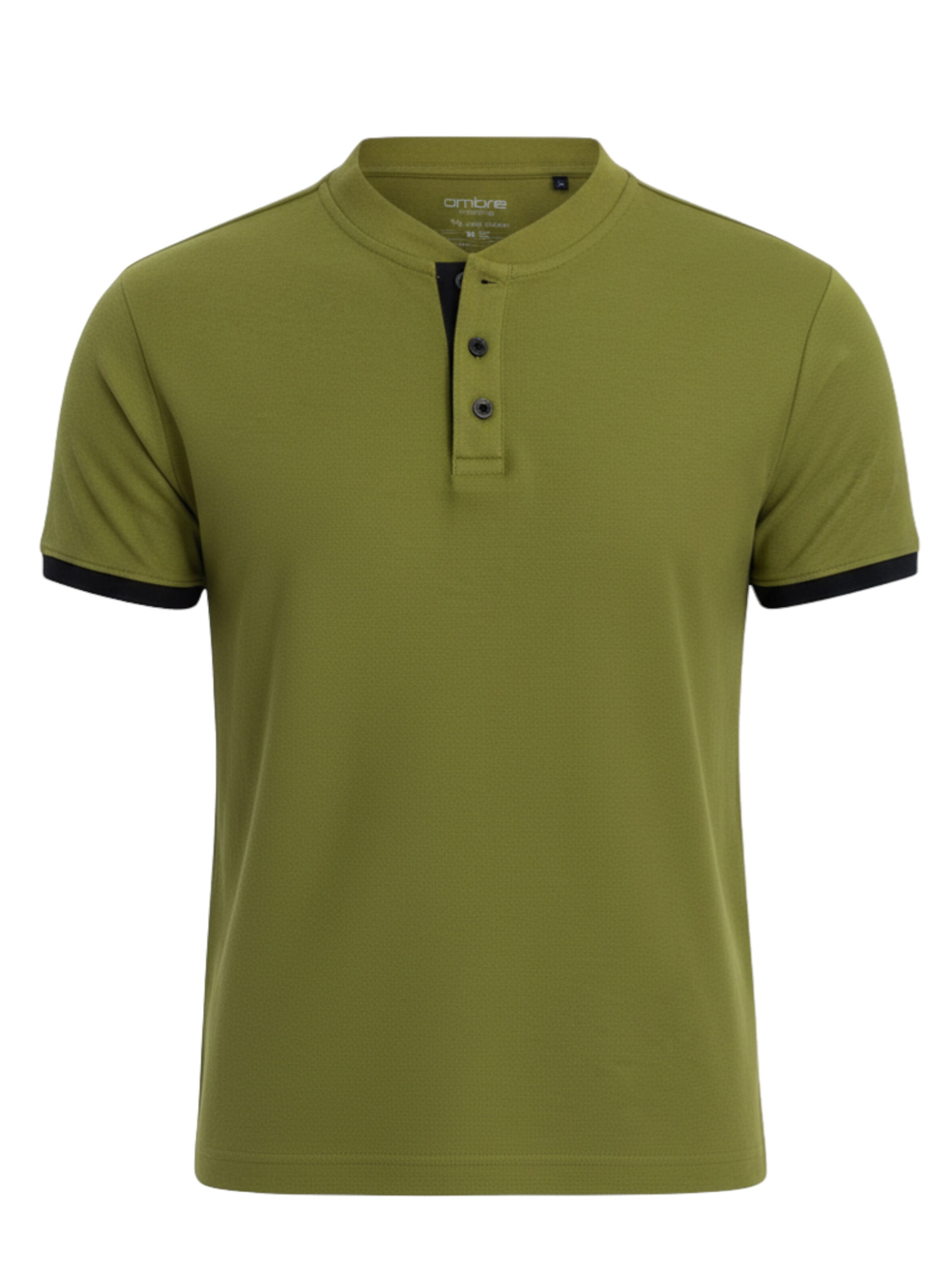 Ombre Shirt in Groen: voorkant