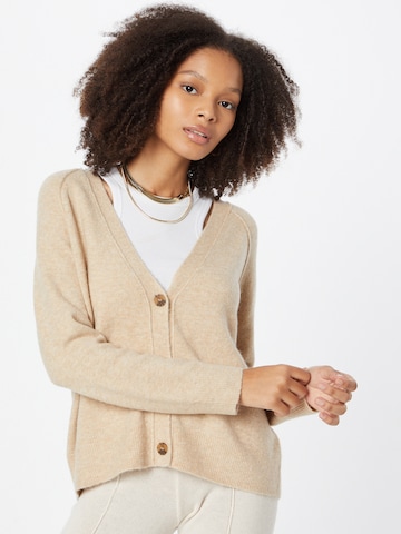 ESPRIT Strikkejakke i beige: forside