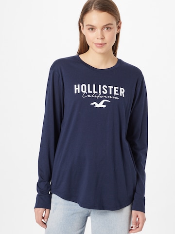 HOLLISTER Majica | modra barva: sprednja stran