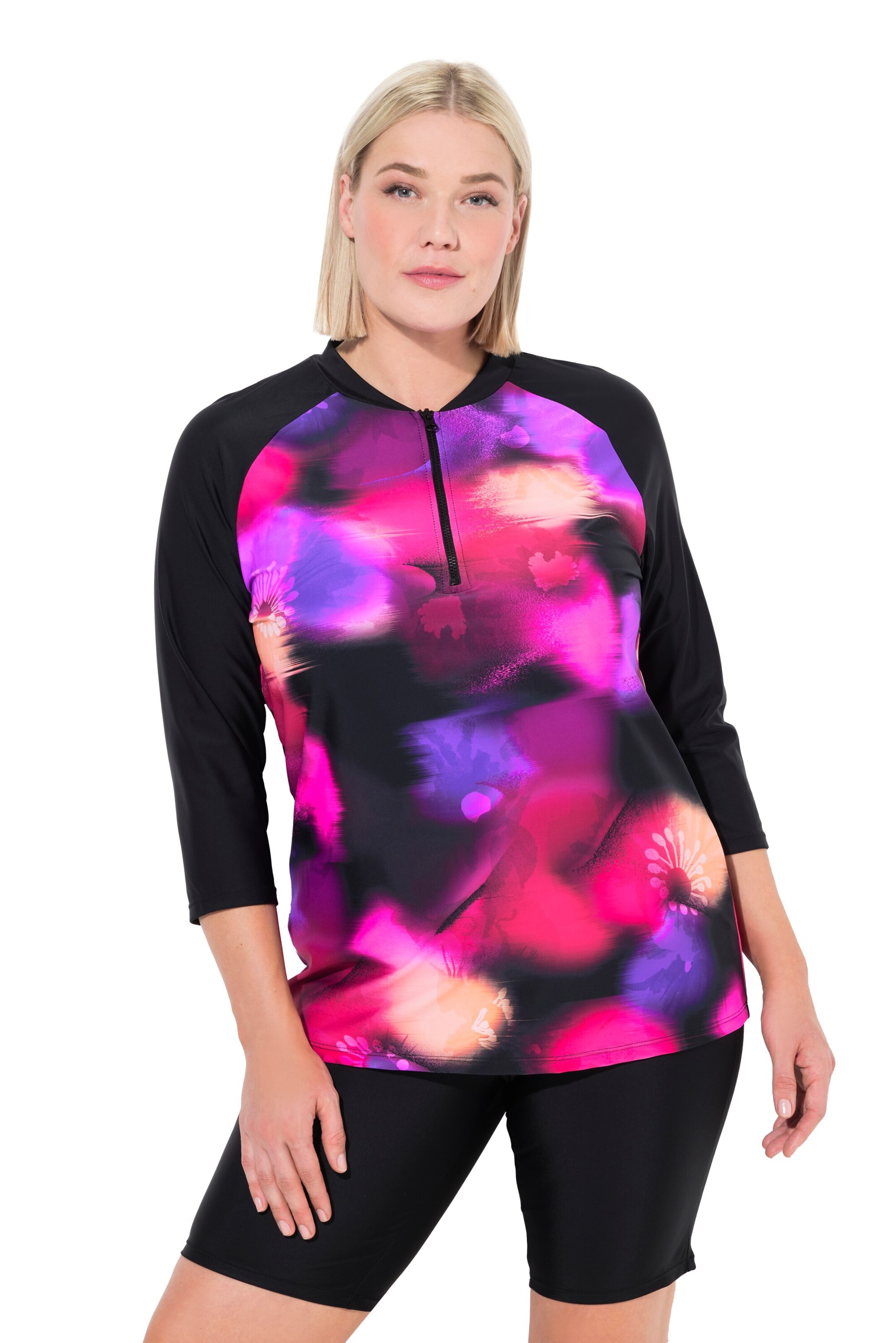 Ulla Popken Shirt in Black: front