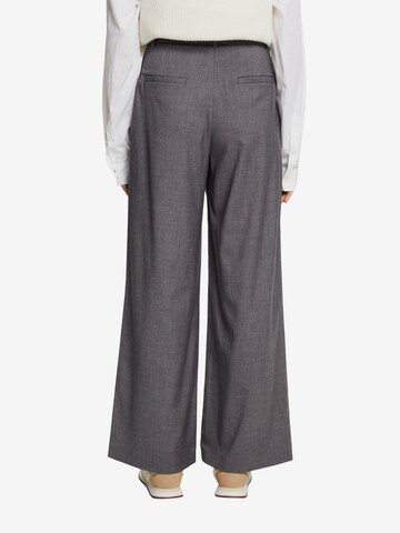 Wide Leg Pantalon à pince ESPRIT en gris