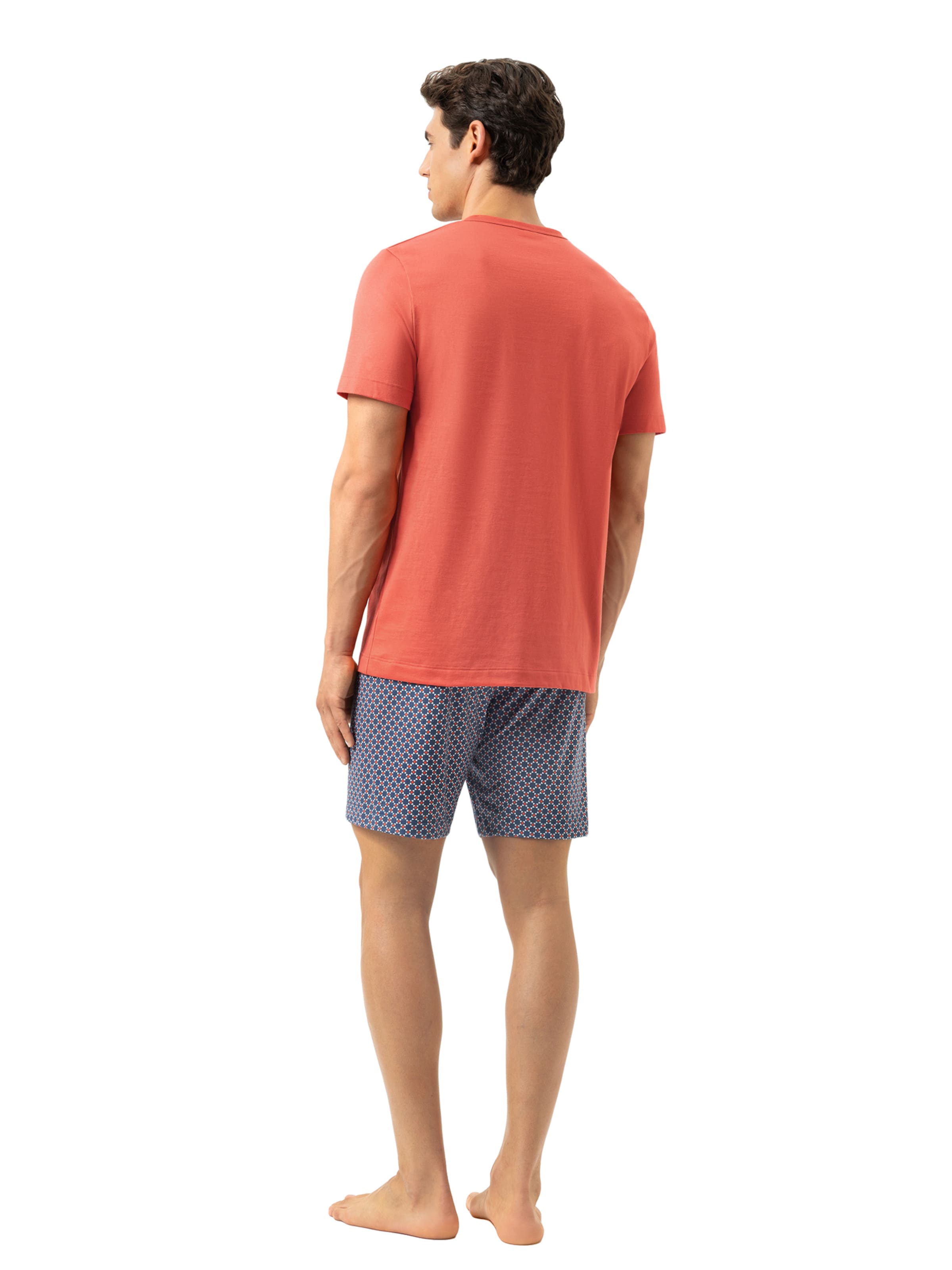 Mey Pyjama 'Tie Geo' in Orange