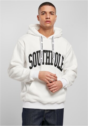 SOUTHPOLE Sweatshirt 'Southpole' in Wit: voorkant