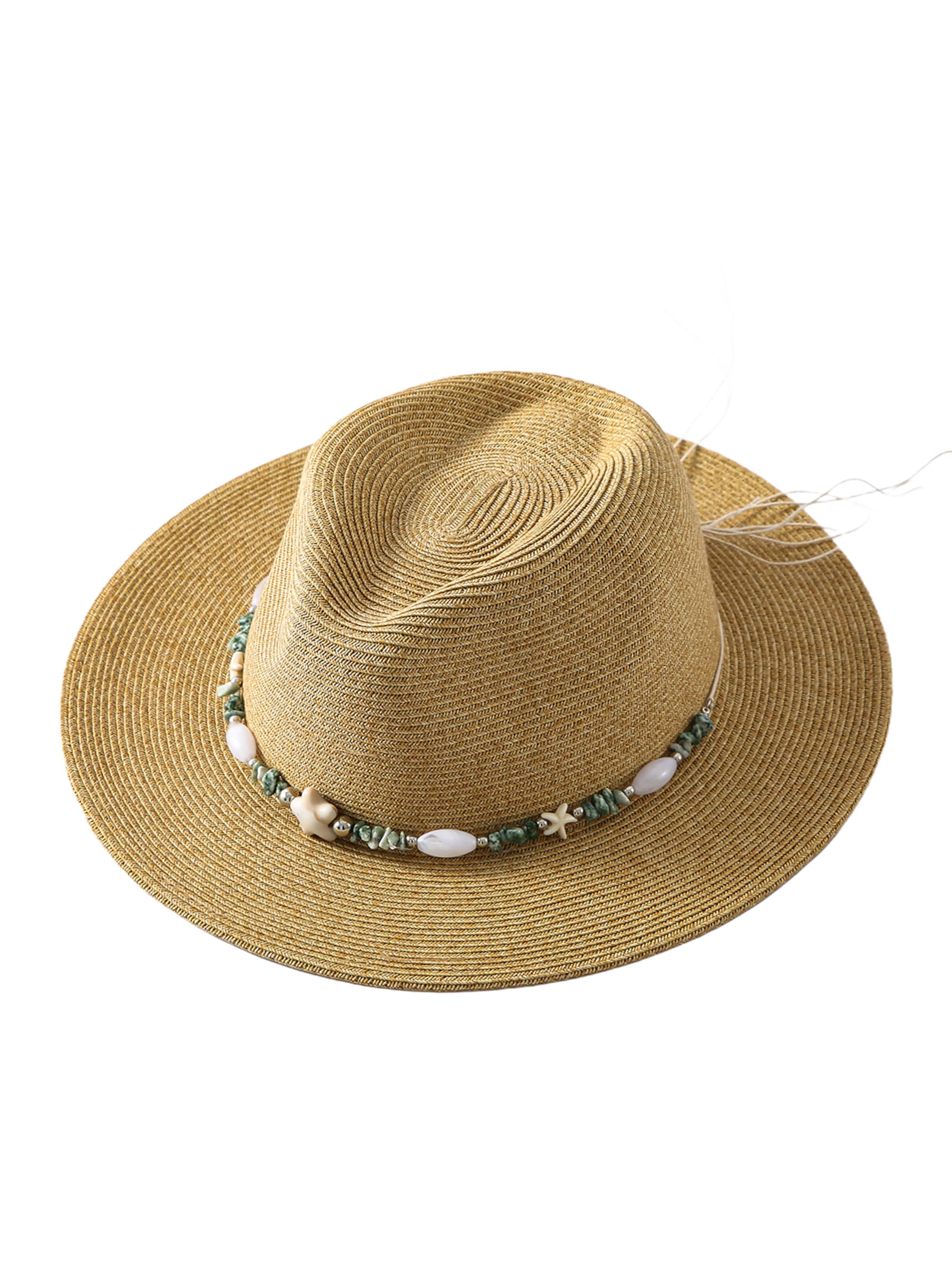 Cappello 'Ibiza' di Emilie collection in beige: frontale