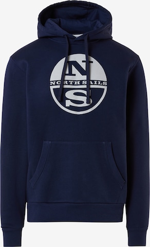 North Sails Sweatshirt in Blauw: voorkant