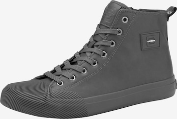 Baskets hautes Ombre en gris : devant