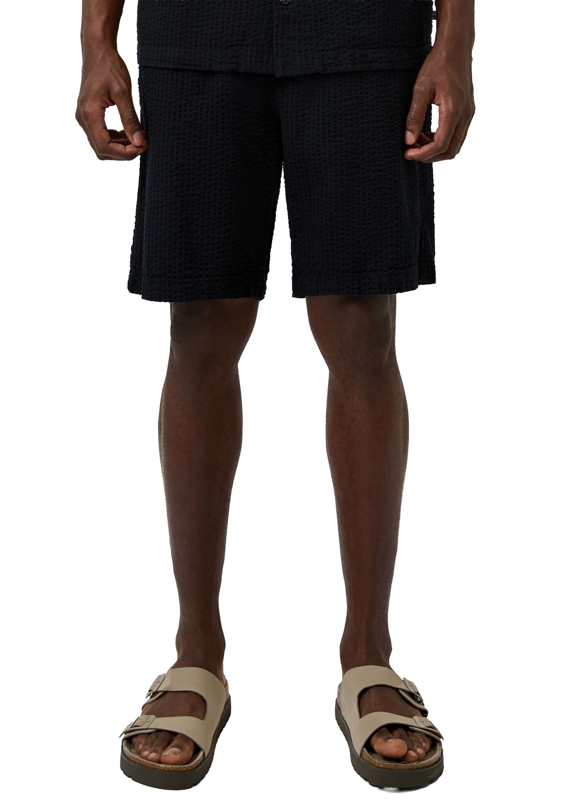 Loosefit Pantalon QS en noir : devant