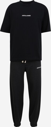 Pijama lungă JACK & JONES pe bleumarin / alb, Vizualizare produs