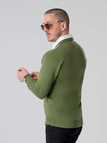 PANTONECLO Sweater 'Pantoneclo Men’s Mock Sweater' in Green