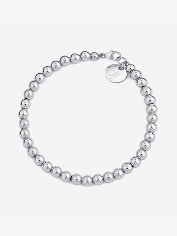 CLASSYANDFABULOUS Jewelry Bracelet 'Kugelarmband 5mm 14k Gold filled/ 14k Roségold filled/ 925 Sterling Silber' in Silver: front