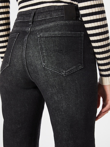 PULZ Jeans גזרת סלים ג'ינס בשחור