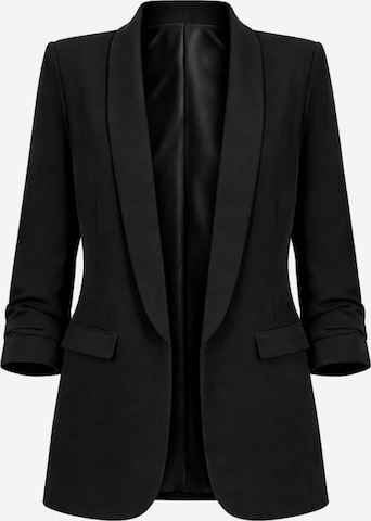 Worldclassca Blazer 'Damen Blazer 3/4 Arm mit Raffung' in Schwarz: Vorderseite
