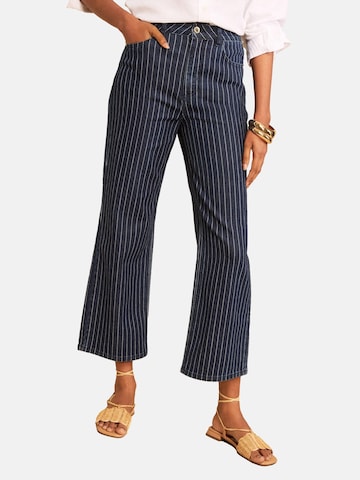 Bootcut Jean love & roses en bleu : devant