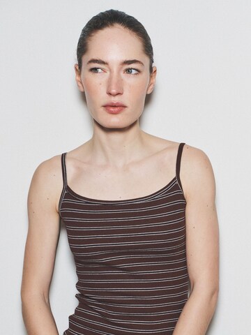 The Set Kleid in Braun