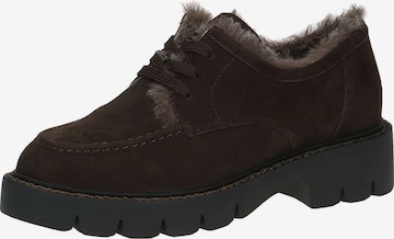CAPRICE Athletic Lace-Up Shoes in Brown: front
