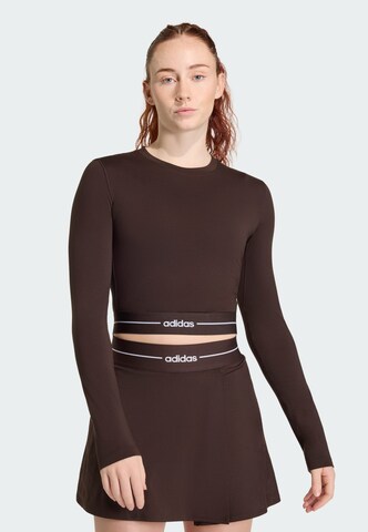 T-shirt fonctionnel 'Hyperglam' ADIDAS PERFORMANCE en marron : devant