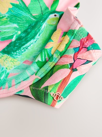 Next T-shirt Bikini top in Green