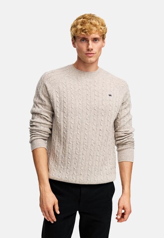 Pull-over Kronstadt en beige : devant