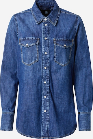 Chemisier 'Western' G-STAR en bleu : devant