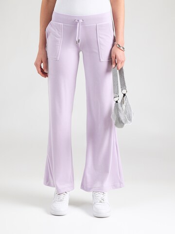 évasé Pantalon 'LAYLA' Juicy Couture en violet : devant