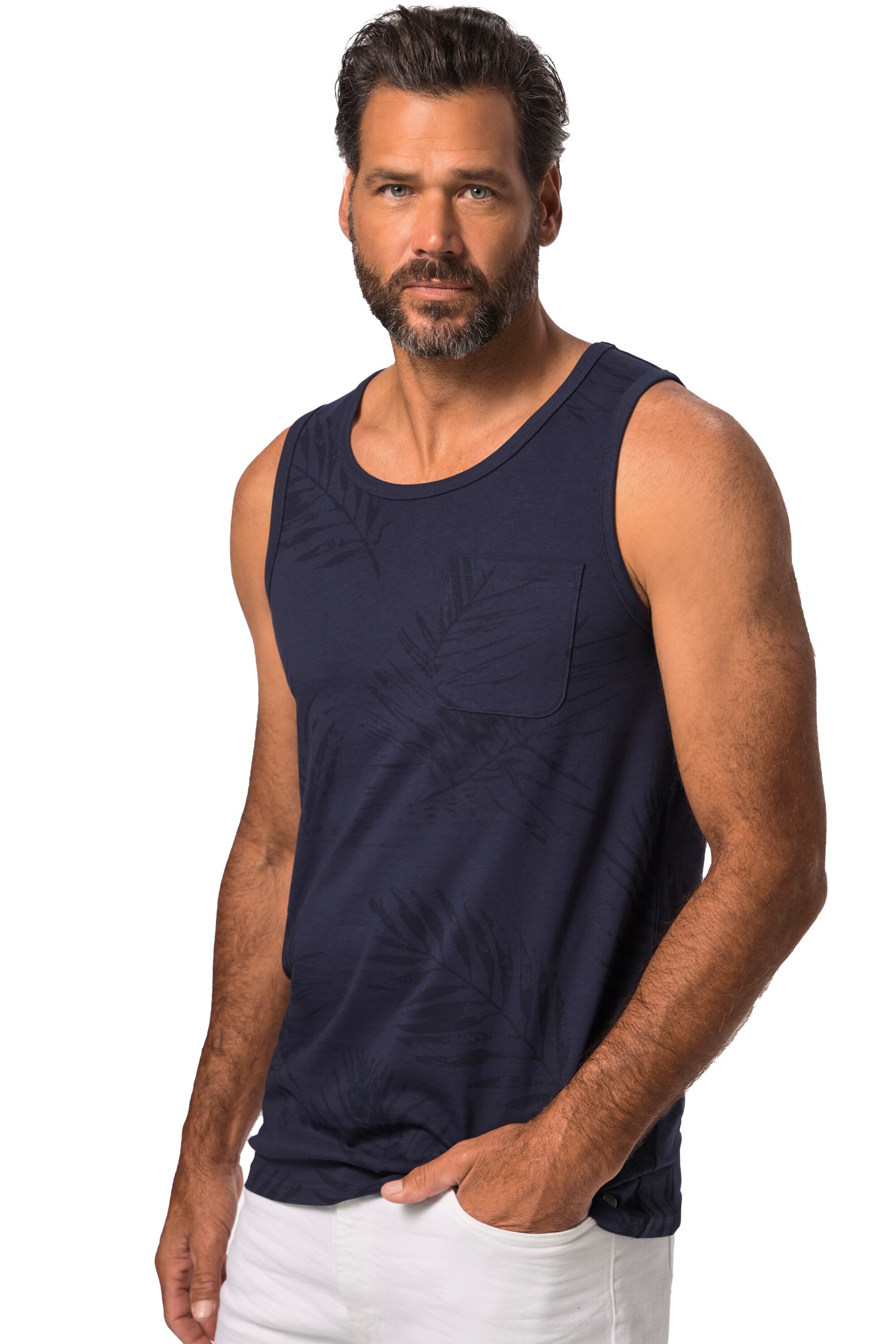 JP1880 Shirt in Blauw: voorkant