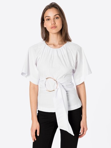 Warehouse Blouse in Wit: voorkant