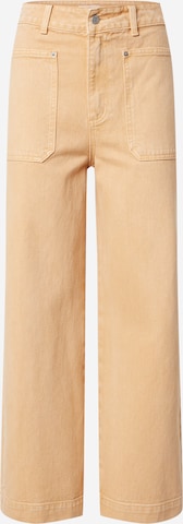 Wide Leg Jean 'Susa' EDITED en beige : devant