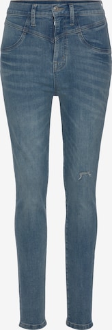 LASCANA Skinny Jeans in Blauw: voorkant