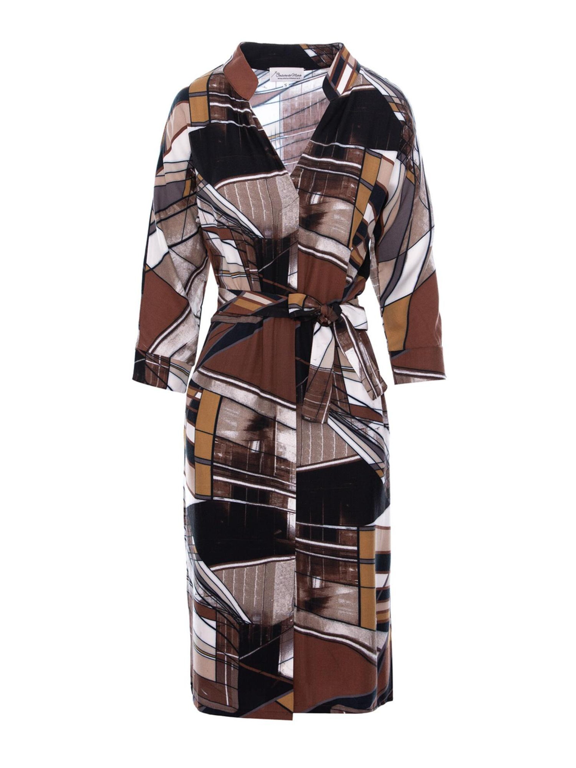 Couture de Marie Blusenkleid 'Anya' in Braun: Vorderseite