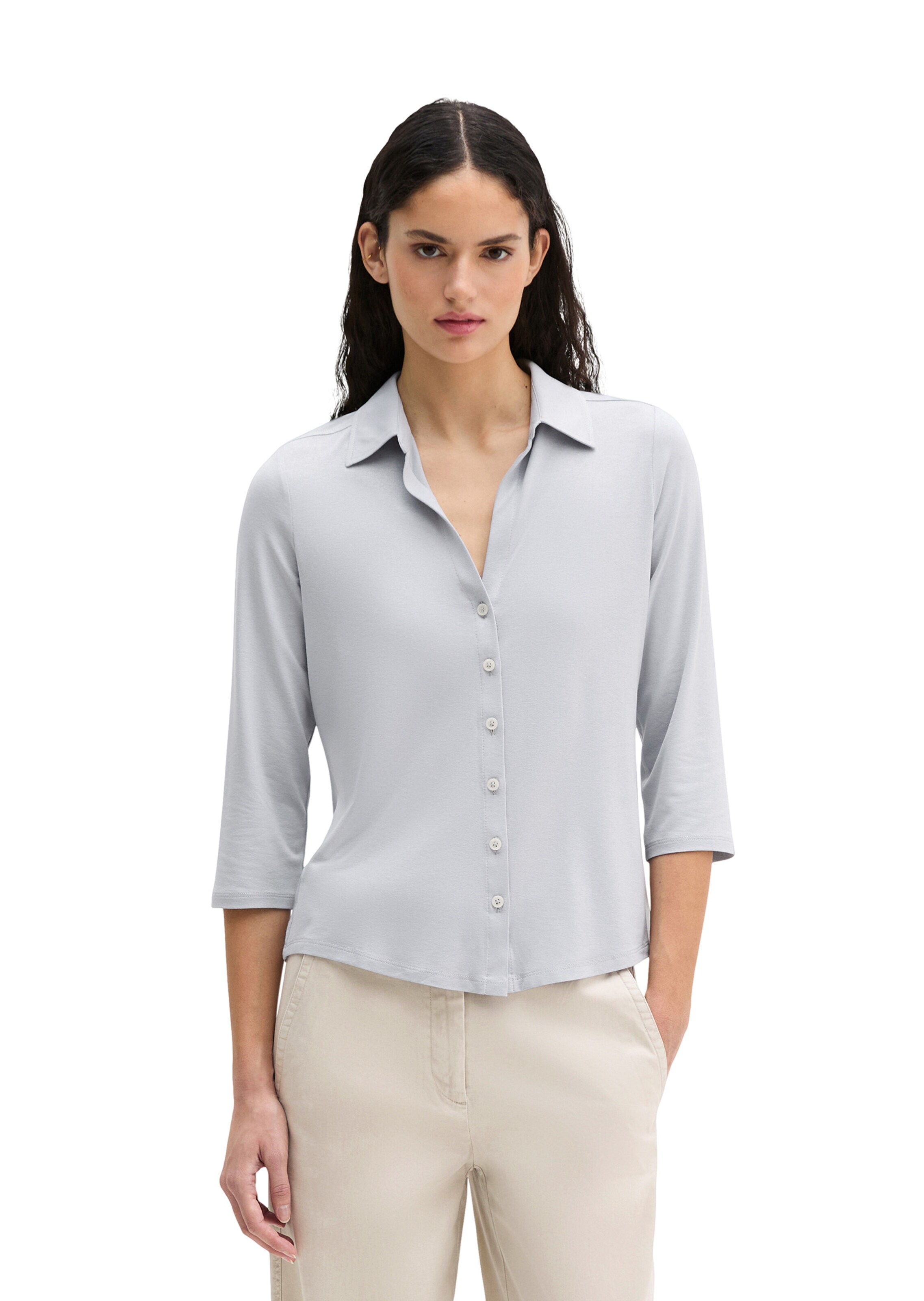 Marc O'Polo Blouse in Grijs: voorkant
