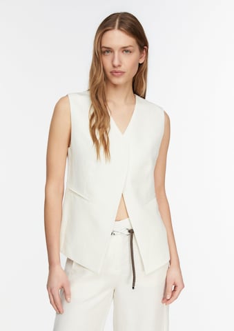 Gilet COMMA en blanc : devant