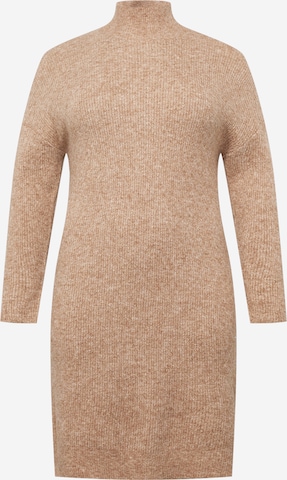 Noisy May Curve Knitted dress 'MALI' in Beige: front