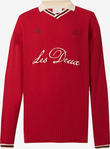 Les Deux - Sudadera en rojo: frente