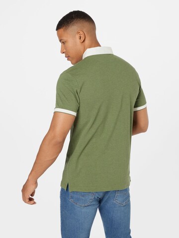 Hackett London T-shirt 'WOVEN' i grön