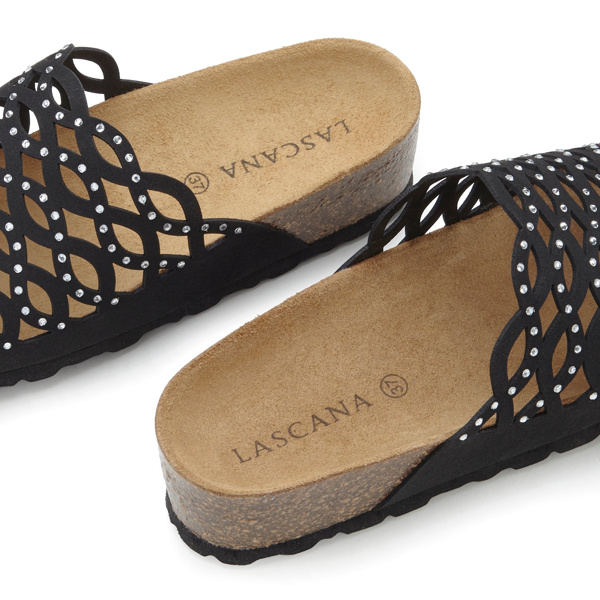 LASCANA Pantofle – černá