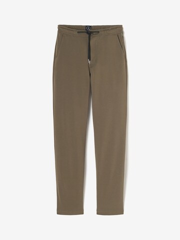 Effilé Pantalon chino 'Malo' Le Temps Des Cerises en vert : devant