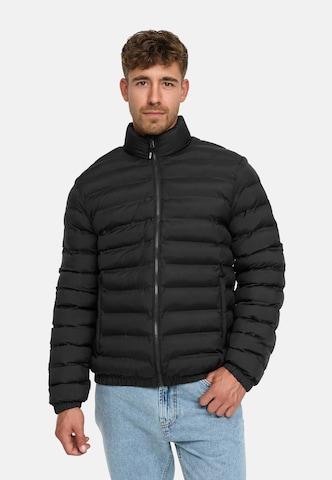 INDICODE JEANS Übergangsjacke 'Bjarne' in Schwarz: Vorderseite