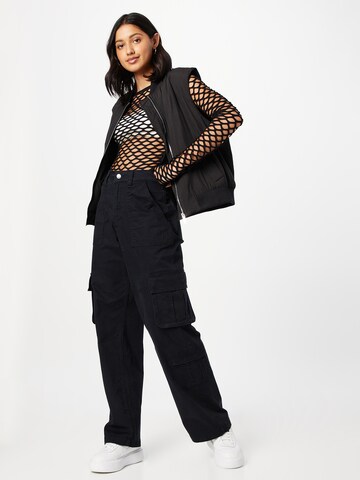 HOLLISTER Wide leg Cargo trousers in Black