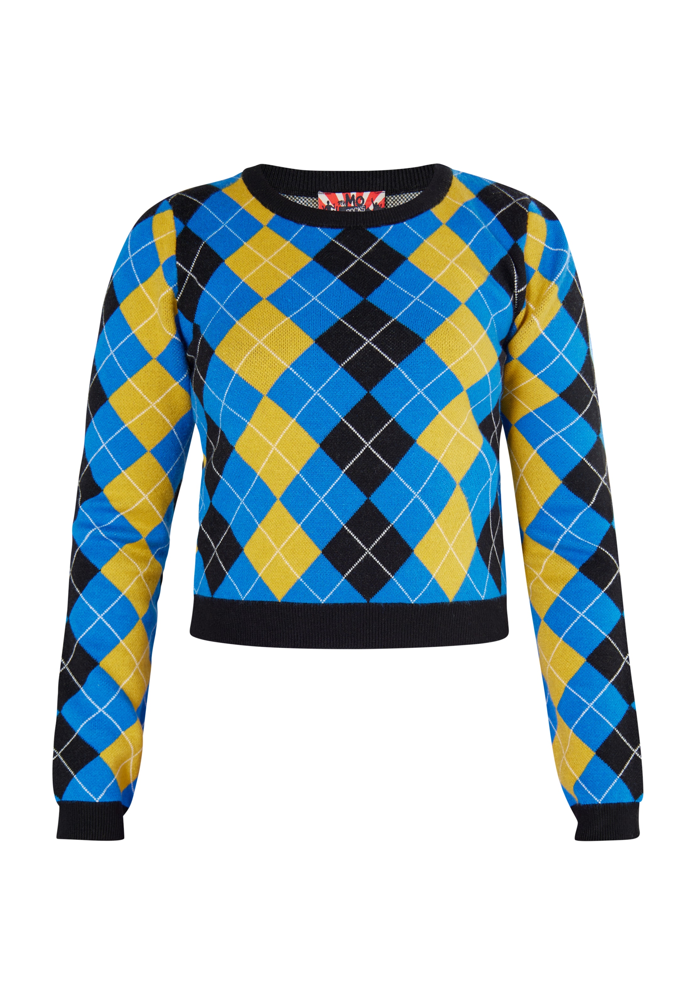 myMo ROCKS Πουλόβερ 'Ucy' σε μαύρο: μπροστά