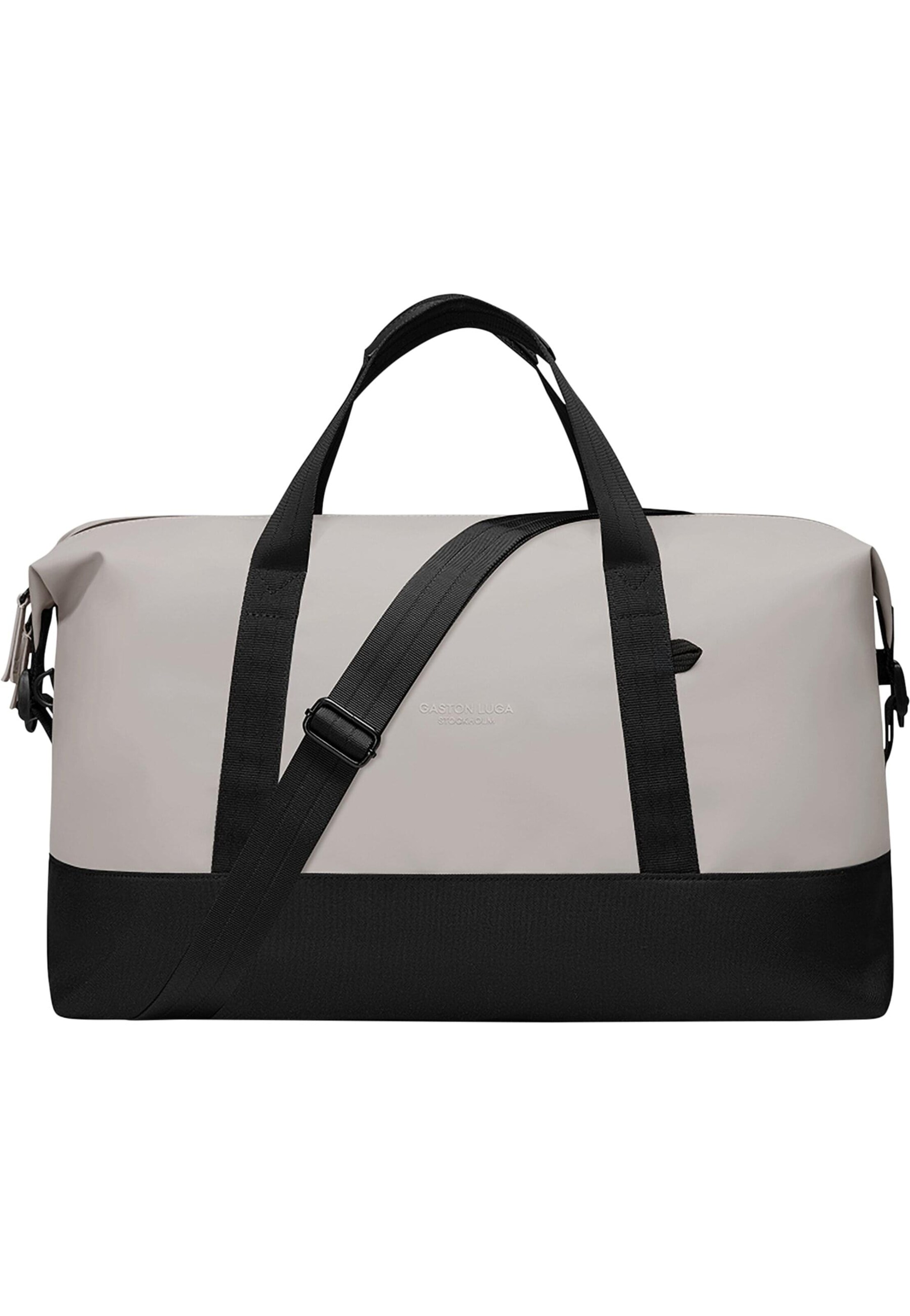 Sac week-end 'Duffel S' Gaston Luga en beige : devant