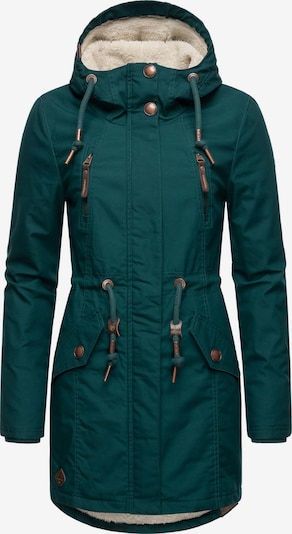 Ragwear Parka 'Elsie' in XS in braun / petrol, Produktansicht