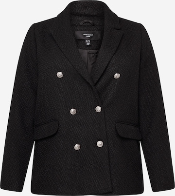 Blazer 'Brooke' Vero Moda Curve en noir : devant