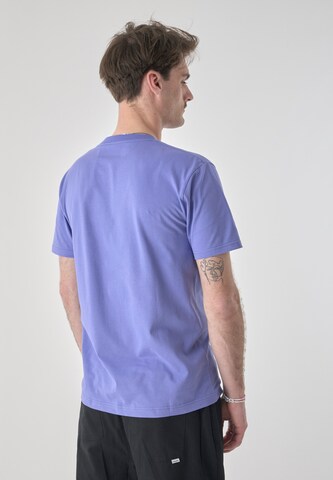 Cleptomanicx Shirt 'Ligull Stripe' in Purple