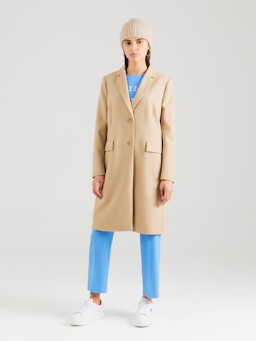 Manteau mi-saison TOMMY HILFIGER en beige : devant