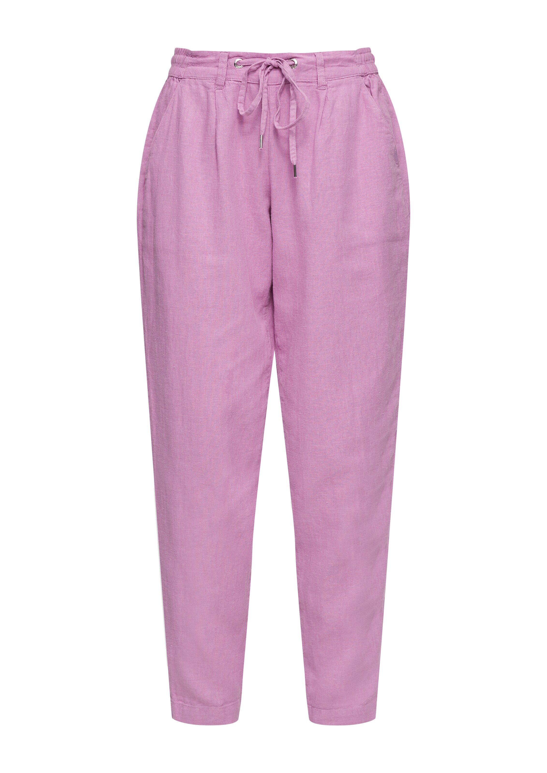 QS Zwężany krój Spodnie w kolorze fioletowy: przód