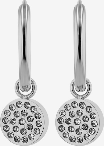 Akzent Earrings '"Sadie" aus langlebigem Edelstahl, wasserfest, Ø 12 mm' in Silver: front