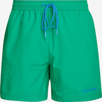 Tommy Jeans - Bermudas en verde: frente