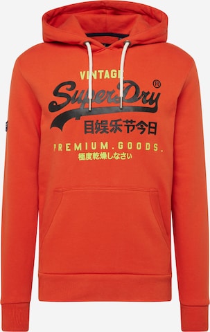 Superdry Sweatshirt in Orange: predná strana